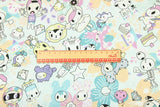 Tokidoki Anime Characters Series 5 ! 1 Yard Quality Printed Cotton Fabric, Fabric by Yard, Yardage Cotton Children Fabrics, Japanese