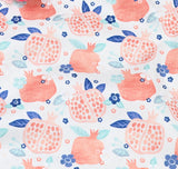 Pink Pomegranate Fruit! 1 Yard Quality Stiff Cotton Toile Canvas Fabric by Yard, Yardage Cotton Canvas Fabrics for Bags