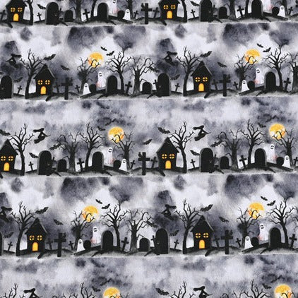 Halloween Night ! 1 Yard Medium Thickness Plain Cotton Fabric, Fabric by Yard, Yardage Cotton Fabrics for Clothes Crafts