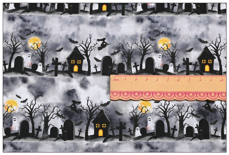 Halloween Night ! 1 Yard Medium Thickness Plain Cotton Fabric, Fabric by Yard, Yardage Cotton Fabrics for Clothes Crafts