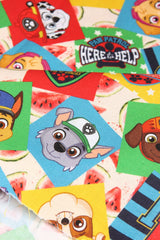 Paw Patrol Series 2 6 prints! 1 Meter Medium Thickness Cotton Fabric, Fabric by Yard, Yardage Cotton Fabrics for Style Clothes, Bags Dog