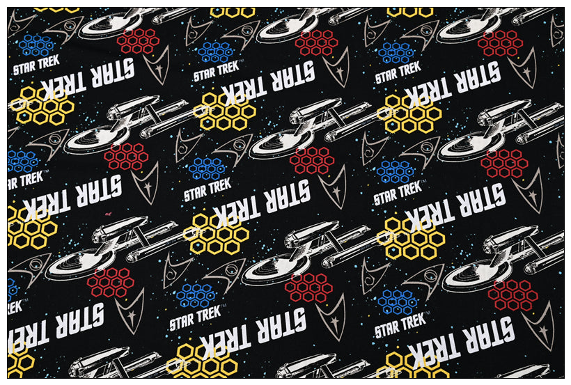 Star Trek 2 prints! 1 Meter Medium Thickness Printed Plain Cotton Fabric, Fabric by Yard, Yardage Fabric