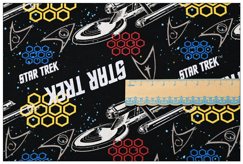 Star Trek 2 prints! 1 Meter Medium Thickness Printed Plain Cotton Fabric, Fabric by Yard, Yardage Fabric