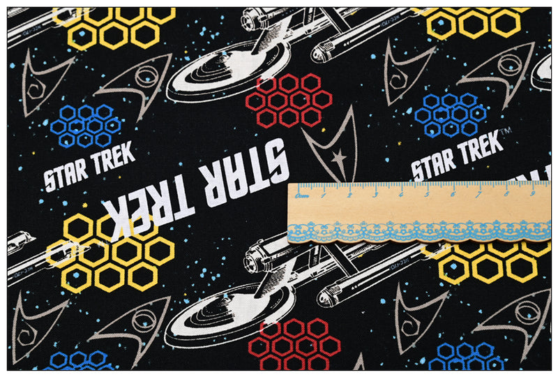 Star Trek 2 prints! 1 Meter Medium Thickness Printed Plain Cotton Fabric, Fabric by Yard, Yardage Fabric