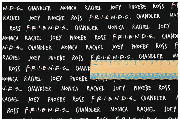 FRIENDS the TV Drama characters name 4 prints! 1 Meter Medium Thickness Plain Cotton Fabric, Fabric by Yard, Yardage Cotton Fabrics for Clothes Crafts