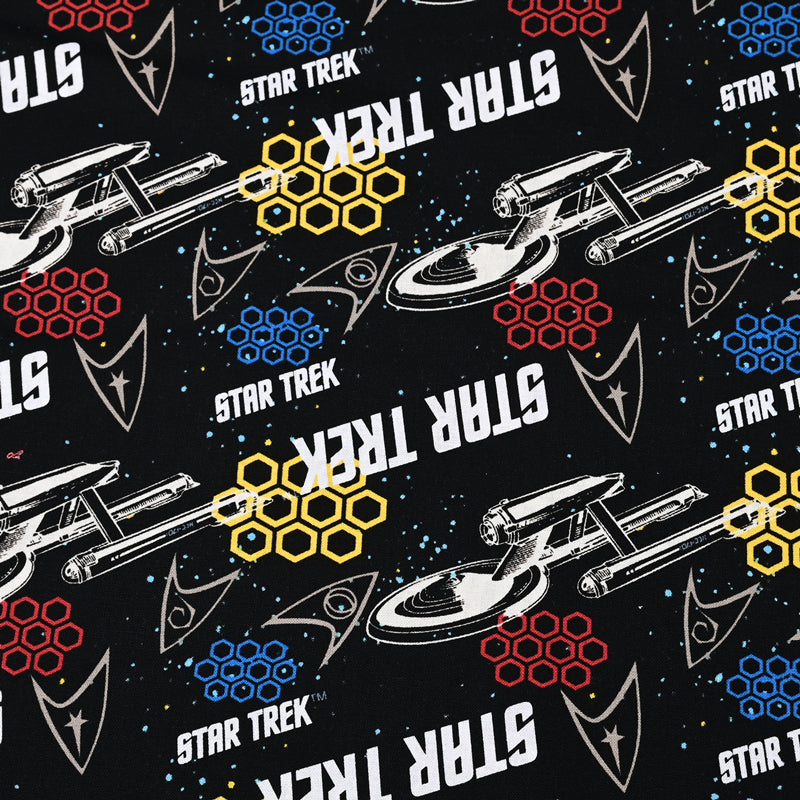 Star Trek 2 prints! 1 Meter Medium Thickness Printed Plain Cotton Fabric, Fabric by Yard, Yardage Fabric