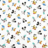 Mickey and Friends Character Heads! 1 Meter Medium Thickness  Cotton Fabric, Fabric by Yard, Yardage Cotton Fabrics for  Style Garments, Bags