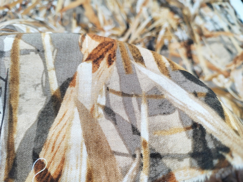 Gold Reeds Realtree Camouflage! 1 Meter Cotton Fabric, Fabric by Yard, Yardage Cotton Fabrics for  Style Garments, Bags Hunters