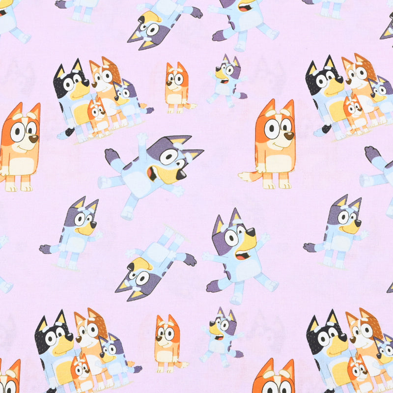 Bluey and Bingo the Aussie Dingo 5 Colors! 1 Yard Quality Medium Thickness Plain Cotton Fabric, Fabric Aussie 2304