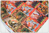 Godzilla the Monster Posters American Retro Pictures ! 1 Yard Medium Cotton Fabric, Fabric by Half Yard for Style Clothes, Bags