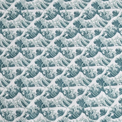 Sea Wave Japanese Ukiyo-e! 1 Yard Quality Printed Cotton, Fabrics by Yard, Fabric Yardage Floral Fabrics Japanese Style