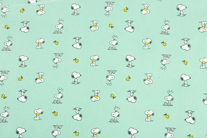 Classic Snoopy and Woodstock 2 colors! 1 Meter Medium Thickness Cotton Fabric by Yard, Yardage Cotton Fabrics for  Style Garments, Bags