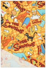 the Simpsons and Sponge Bob! 1 Meter Plain Cotton Fabric by Yard, Yardage Cotton Fabrics for Style Bags