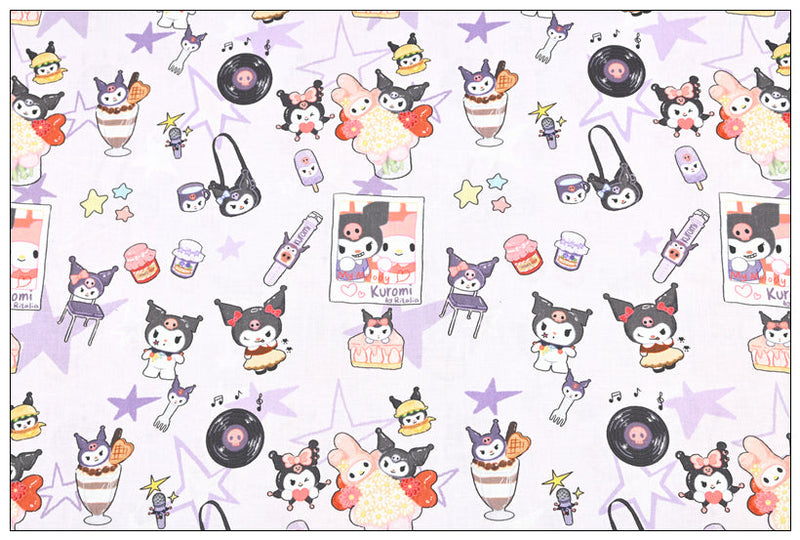 My Melody Hello Kitty Pochacco Anime! 1 Yard Printed Cotton Fabric, Fabric by Yard, Yardage Bag Fabrics, Children Fabrics, Kids, Japanese