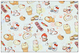 Hello Kitty My Melody Pochacco Sanrio! 1 Yard Printed Cotton Fabric, Fabric by Yard, Yardage Bag Fabrics, Children Fabrics, Kids, Japanese