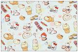 Hello Kitty My Melody Pochacco Anime! 1 Yard Printed Cotton Fabric, Fabric by Yard, Yardage Bag Fabrics, Children Fabrics, Kids, Japanese