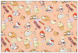 Hello Kitty My Melody Pochacco Sanrio! 1 Yard Printed Cotton Fabric, Fabric by Yard, Yardage Bag Fabrics, Children Fabrics, Kids, Japanese