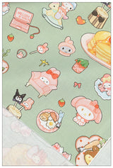 My Melody Hello Kitty Pochacco Anime! 1 Yard Printed Cotton Fabric, Fabric by Yard, Yardage Bag Fabrics, Children Fabrics, Kids, Japanese