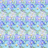 3D Floral purple! 1 Yard Medium Cotton Fabric, Fabric by Half Yard for Style Clothes, Bags