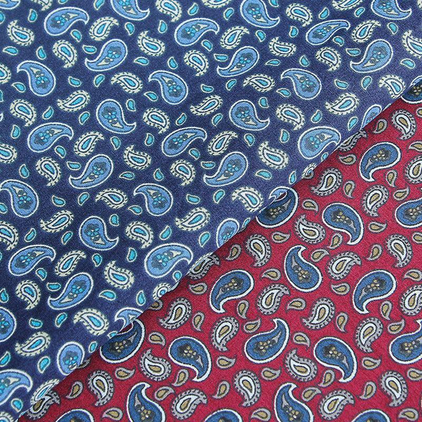Small Paisley 2 colors! 1 Meter Quality Printed Cotton,  Fabrics by Yard, Fabric Yardage Floral Fabrics