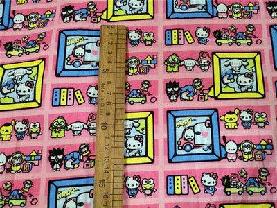 Adorable little ones, Japanese Cartoon Characters! 1 Meter Medium Thickness Plain Cotton Fabric, Fabric by Yard, Yardage Cotton Fabrics - fabrics-top