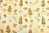 Alice's Adventures in Wonderland 5 Prints! 1 Meter Medium Top Quality Printed Cotton Fabric, by Yard, Yardage Cotton  Fabrics Alice Poker - fabrics-top