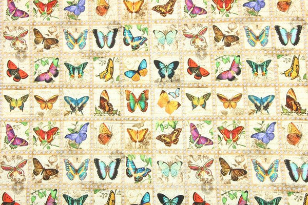 Butterfly Book! 1 Meter Printed Cotton Fabric, Fabric by Yard, Yardage Fabrics, Children  Kids