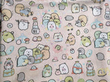 Sumikko gurashiすみっコぐらし 2 Colors!   1 Meter Printed Cotton Fabric, Fabric by Yard, Yardage Cotton Bag Fabrics, Children Fabrics,Japanese - fabrics-top