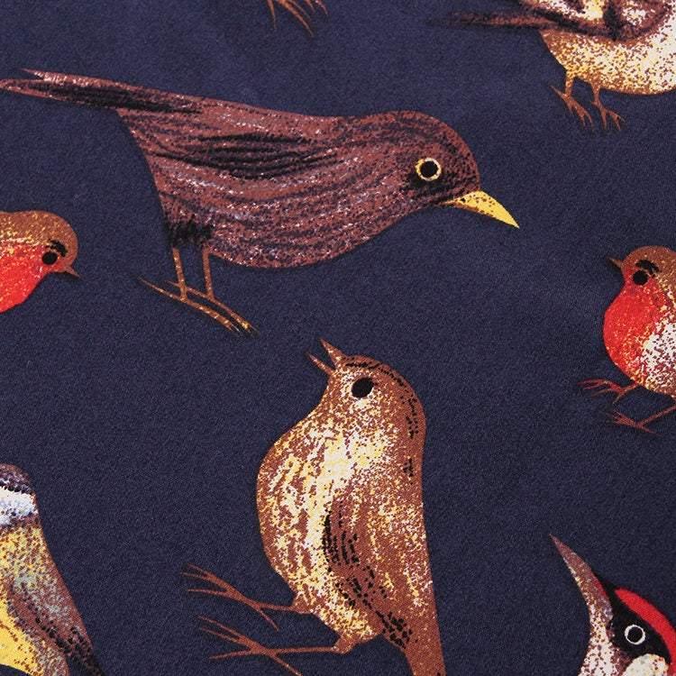 English Birds! 1 Meter Fine Cotton Fabric, Fabric by Yard, Yardage Cotton Fabrics for  Style Garments, Bags - fabrics-top