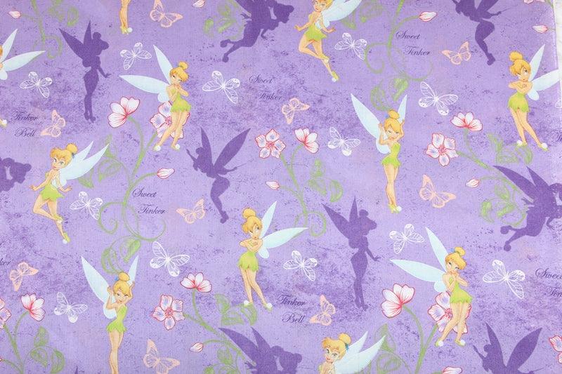 Tinker Bell the Fairies 2 Colors! 1 Yard Quality Medium Thickness Plain Cotton Fabric, Fabric by Yard, Yardage Cotton Fabrics for Style 2101 - fabrics-top