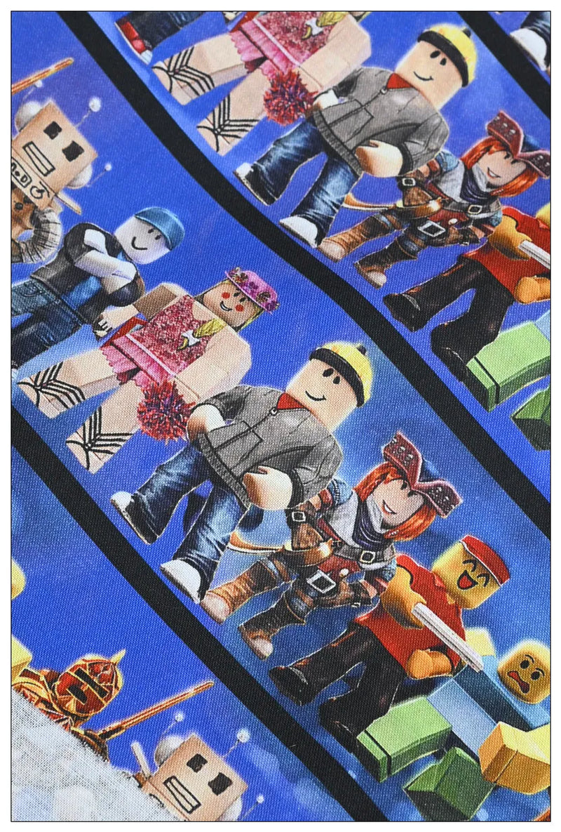 Roblox Game Series 3 ! 1 Meter Printed Cotton Fabric, Fabric by Yard, Yardage Fabrics, Children - fabrics-top