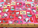 Hello Kitty Poly 6 Colors! 1 Meter Light Weight Polyester Fabric, Fabric by Yard, Yardage Cotton Fabrics for  Style Garments, Mask Fabrics - fabrics-top