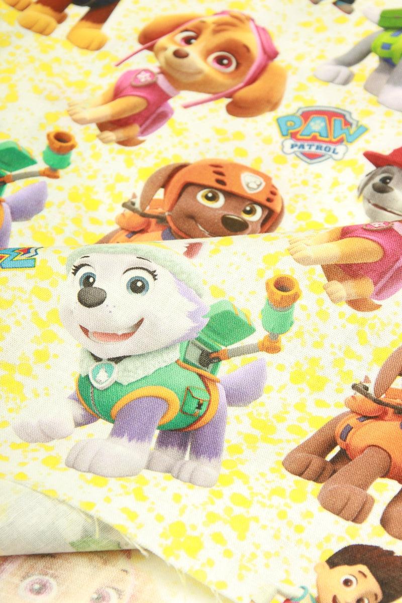 Paw Patrol 3D!  1 Meter Medium Thickness Cotton Fabric, Fabric by Yard, Yardage Cotton Fabrics for Style Clothes, - fabrics-top