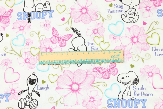 Snoopy Auto Racing 2 Colors! 1 Yard Plain Cotton Fabric, Fabric by Yard, Yardage Cotton Fabrics for Style Garments, Bags - fabrics-top