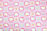 Hello Kitty Quality Prints Collection! 1 Meter Printed Cotton Fabric, Fabric by Yard, Yardage Bag Fabrics, Children Fabrics, Kids, Japanese - fabrics-top