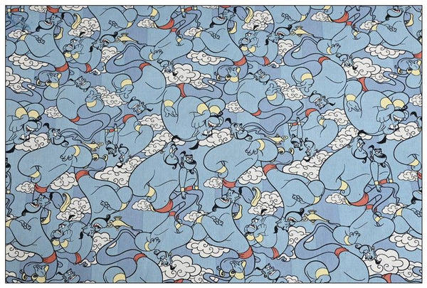 Genie Animated Pircture Character Disney! 1 Yard Printed Cotton Fabric, Fabric by Yard, Yardage Fabrics, Children  Kids 2203