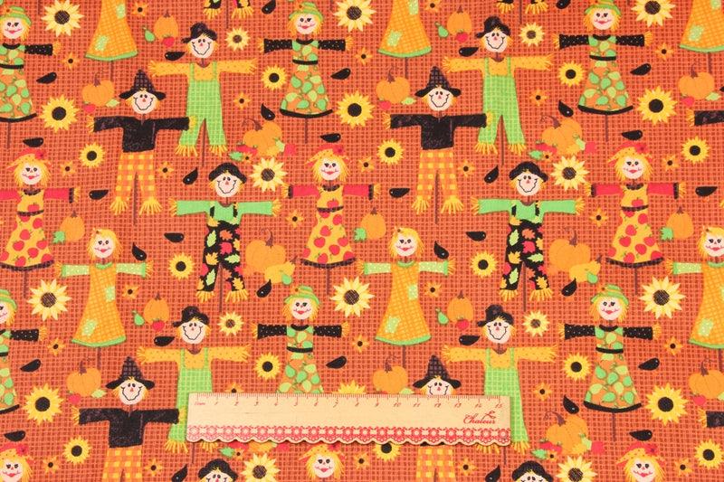 Sales, Holiday Themes Prints! 1 Meter Printed Cotton Fabric, Fabric by Yard, Yardage Fabrics, Children  Kids thanksgiving Halloween - fabrics-top