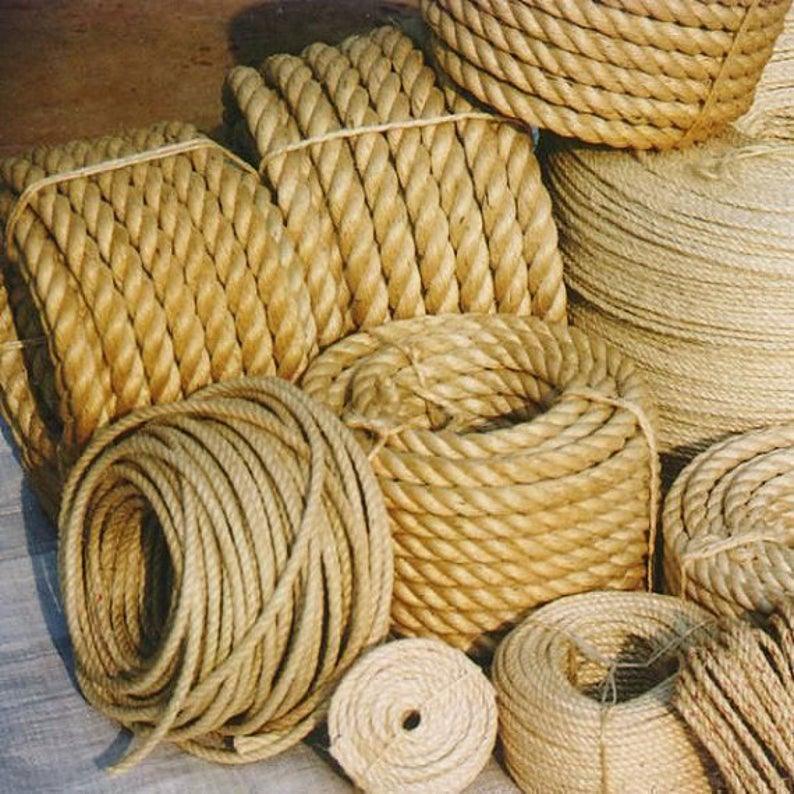 10~400 meters of High Quality Jute Rope, Round Hemp Rope, Jute Cord, Hemp Wire, Width 1~14mm, length:10~400 Meters, 11 Dimensions Available