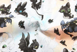 How to Train your Dragon Series 2 3 Color! 1 yard Printed Cotton Fabric, Fabric by Yard, Yardage Cotton Bag Fabrics, Children Fabrics - fabrics-top