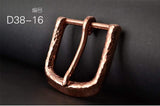 Solid Pure Red Copper  日“ Shape D-Shape 1.5'' Belt Buckles for Men, Perfectly Beautiful hand Forged Copper Buckle - fabrics-top