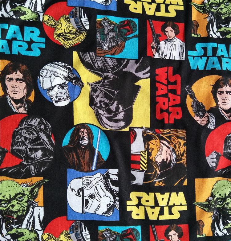 Star Wars ! 1 Meter Medium Thickness Cotton Fabric, Fabric by Yard, Yardage Cotton Fabrics for  Style Garments - fabrics-top