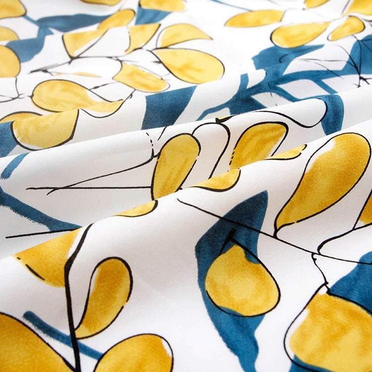 Leaves! 1 Meter Fine Cotton Fabric, Fabric by Yard, Yardage Cotton Fabrics for  Style Dress Clothes Skirt - fabrics-top