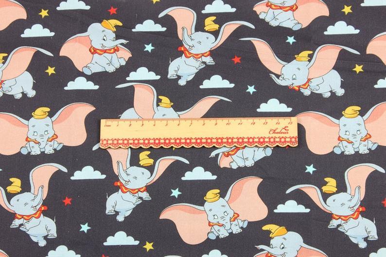 Mickey Winnie and Other! 1 Meter Printed Cotton Fabric, Fabric by Yard, Yardage Cotton Bag Fabrics, Children Fabrics - fabrics-top