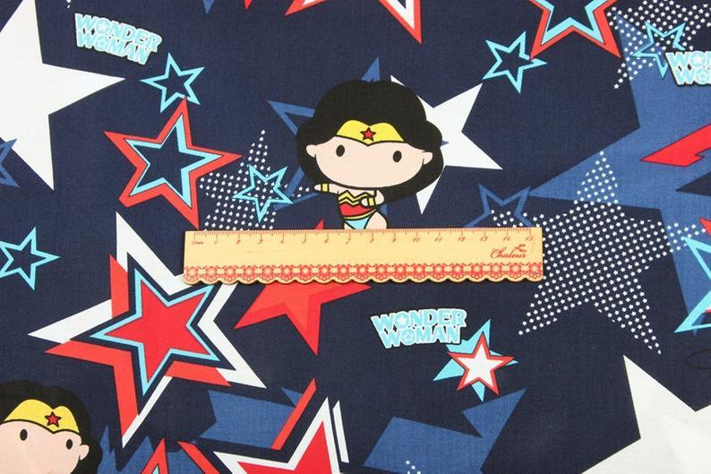 Wonder Woman Marvel Super Heroes the Avengers Junior! 1 yard Top Quality Medium Thickness Plain Cotton Fabric Yardage 2203 - fabrics-top