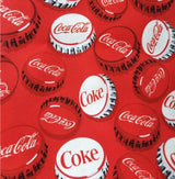 Coke Red! 1 Meter Light Stiff Polyester Toile Fabric, Fabric by Yard, Yardage Canvas Fabrics for Bags Coca cola Coke Bottles - fabrics-top