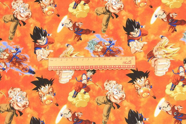 Dragon Ball ドラゴンボール orange! 1 Meter Printed Cotton Fabric, Fabric by Yard, Yardage Fabrics, Children  Kids - fabrics-top
