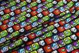 Among Us the game ! 1 Meter Medium Printed Cotton Fabric, Fabric by Yard, Yardage Cotton Bag Fabrics online Game, Crewmates, Impostorser - fabrics-top