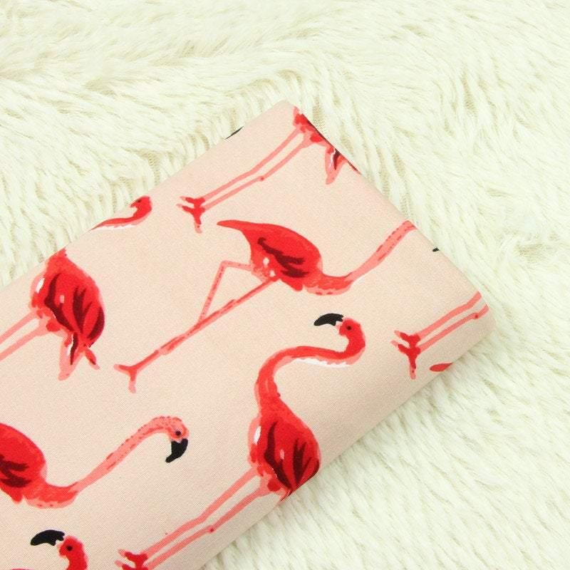 Flamingo Pink! 1 Meter Plain Cotton Fabric, Fabric by Yard, Yardage Cotton Fabrics for  Style Garments, Bags - fabrics-top