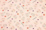 My Melody pink! 1 Meter Printed Cotton Fabric, Fabric by Yard, Yardage Cotton Bag Fabrics, Children Fabrics, Kids, Japanese
