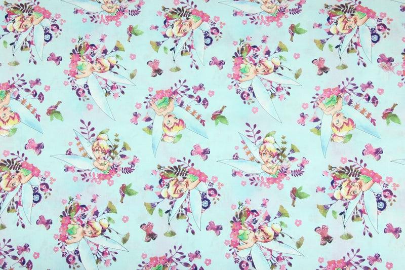 Tinker Bell the Fairies 2 Colors! 1 Yard Quality Medium Thickness Plain Cotton Fabric, Fabric by Yard, Yardage Cotton Fabrics for Style 2101 - fabrics-top